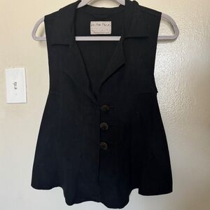 Free People Lacey Vegan Suede Vest